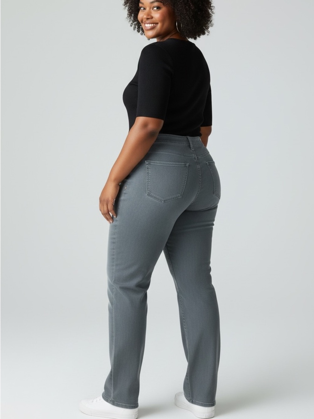 Jag Jeans Woman Plus straight leg - Gray Wash